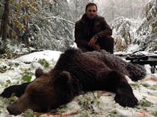 Valeriy and his friend Sergey in Romania