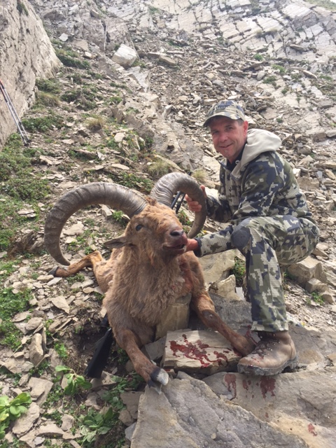 James J Stagliano hunted in Azerbaijan and got his trophy