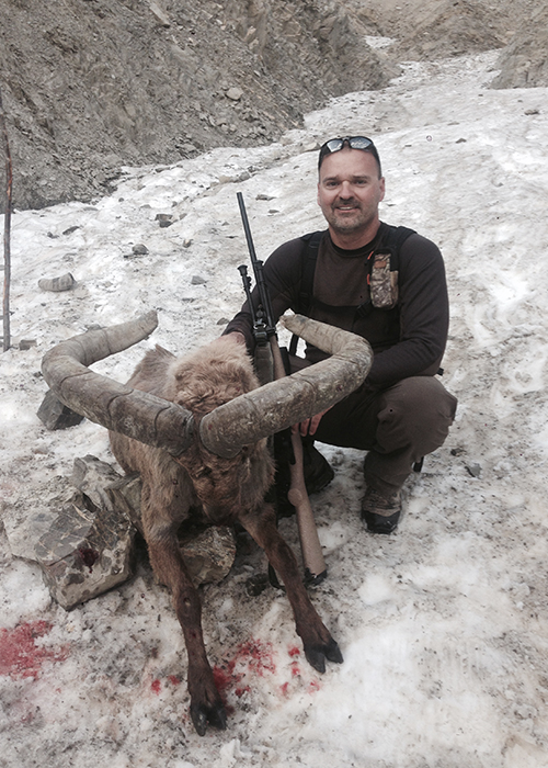Alex Hoover shot his trophy in second day of hunt in Azerbaijan mountains