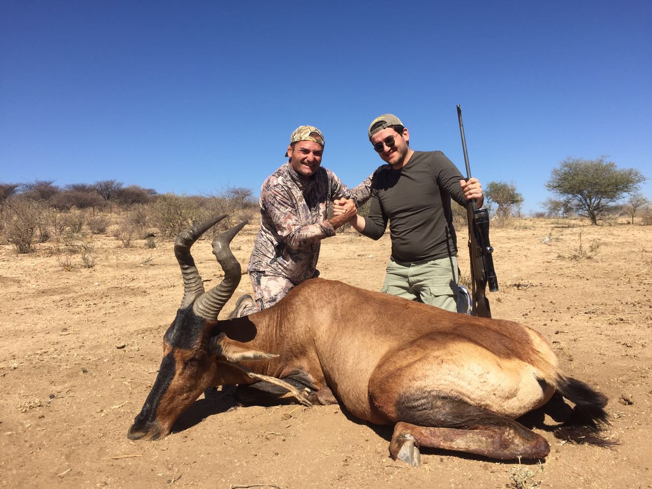 Hunter group of Azerbaijan hunters successful hunted in Namibia