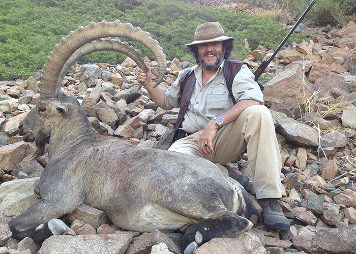 Alberto Seoane and his Mid Asian Ibex